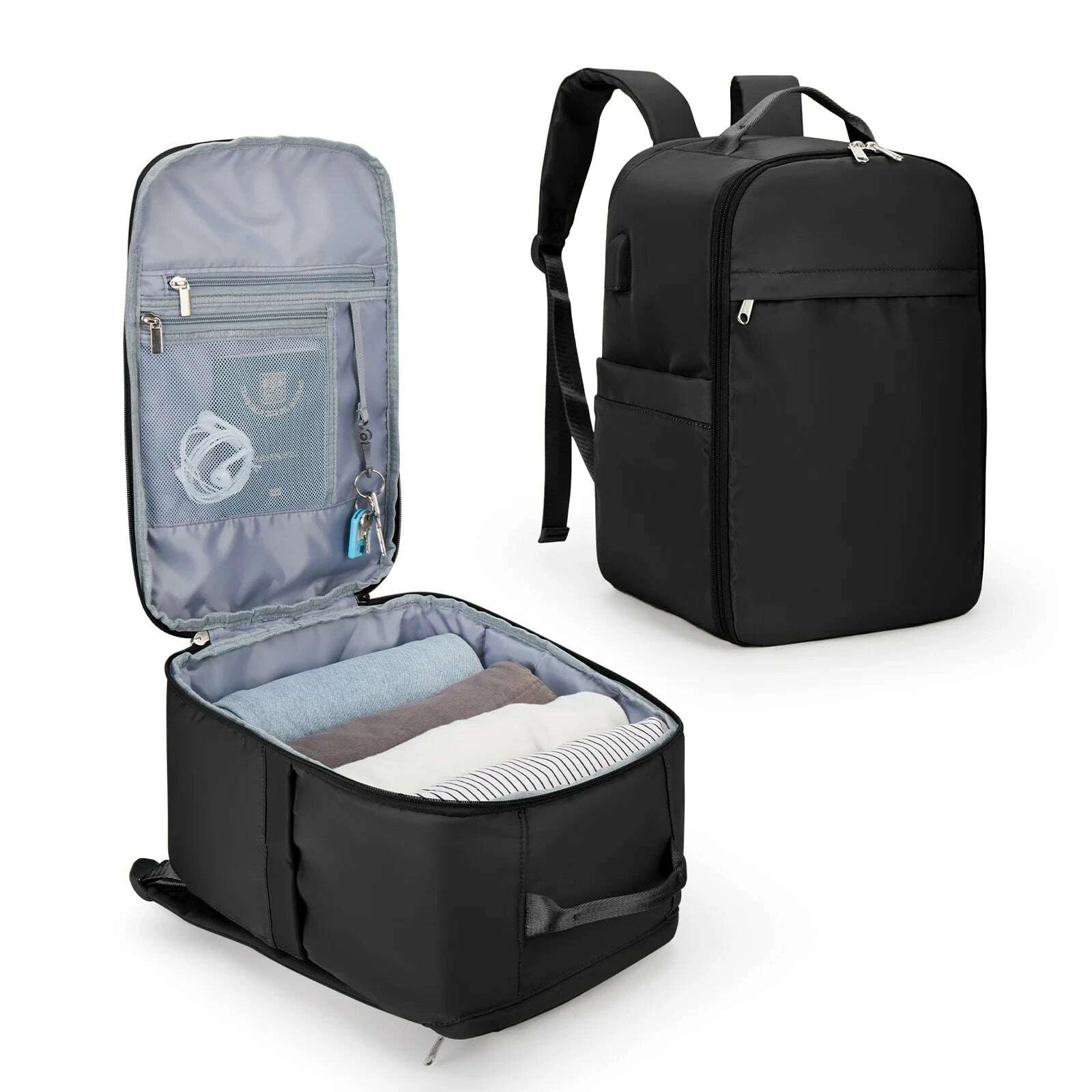 KIMLUD, Ryanair Backpack 40x20x25 Cabin Bag, Hand Luggage Travel Backpack for Easyjet Cabin Bag 45x36x20, Laptop Backpack for Women/Men, KIMLUD Womens Clothes