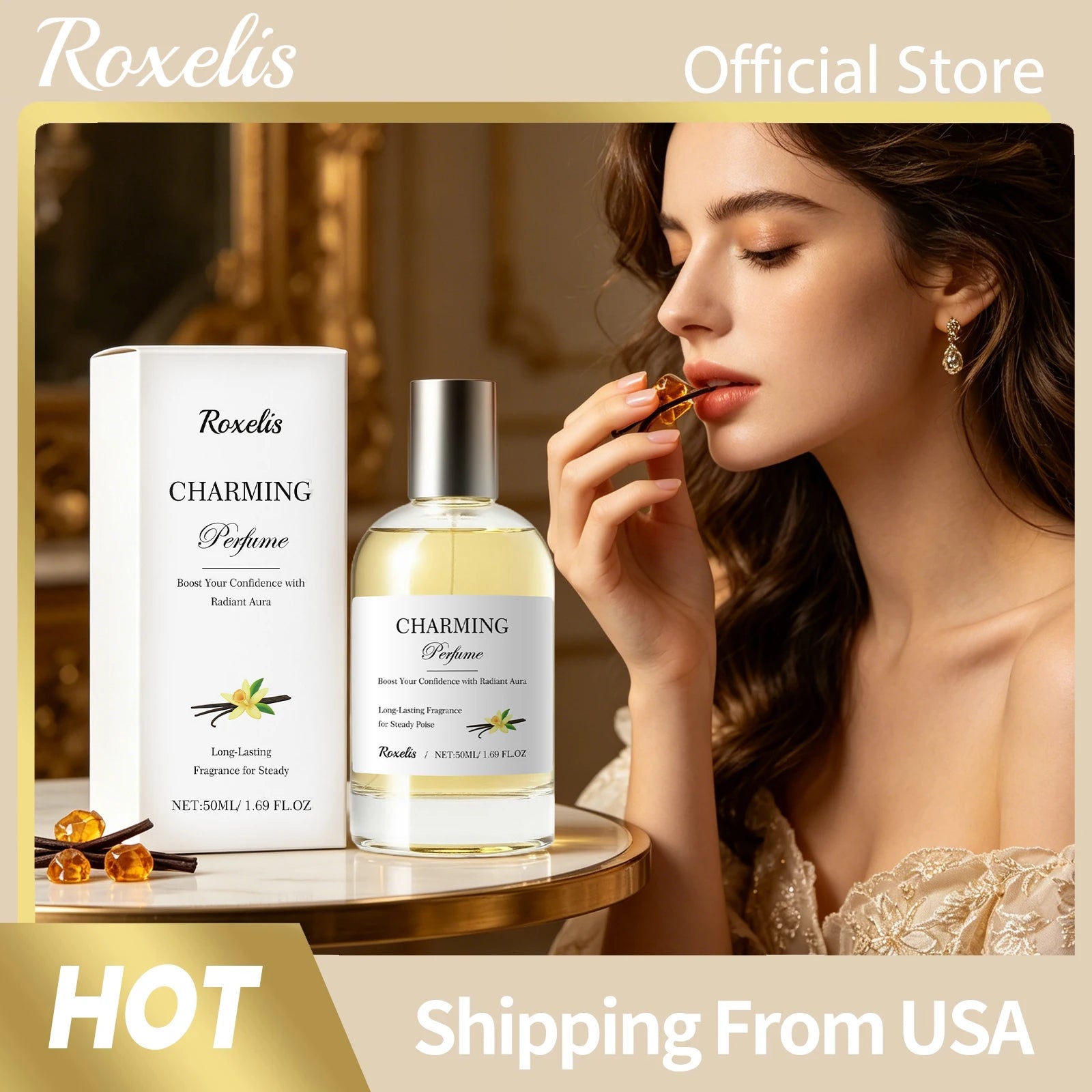 Amber Vanilla Floral Perfume Scent — Amber | KIMLUD