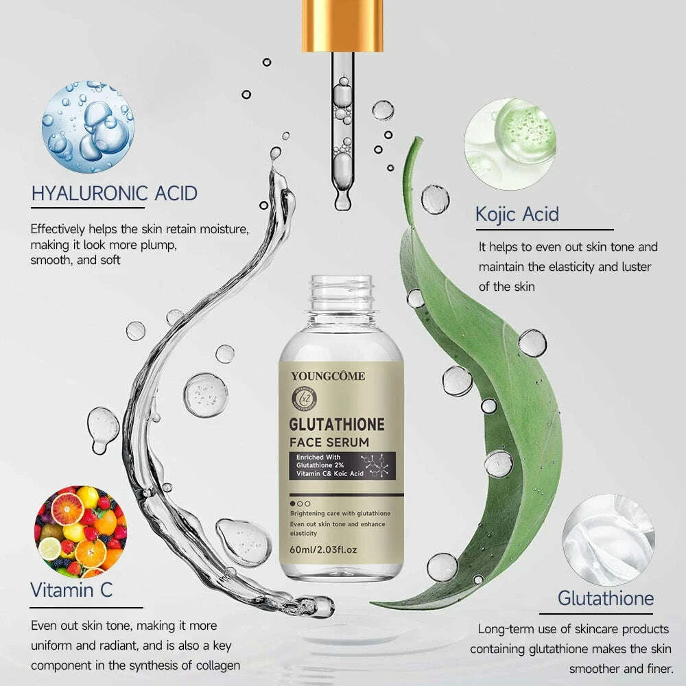 KIMLUD, Glutathione Serum for Face for Brightening Skin,Dark Spot Corrector Sensitive Skin Cell Regenerating Lifting Skincare 40ml/60ml, KIMLUD Womens Clothes