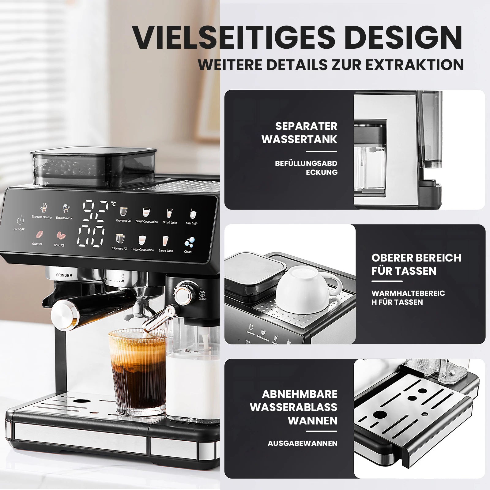 Makeup – 1350W Coffee Fully Automatic | KIMLUD