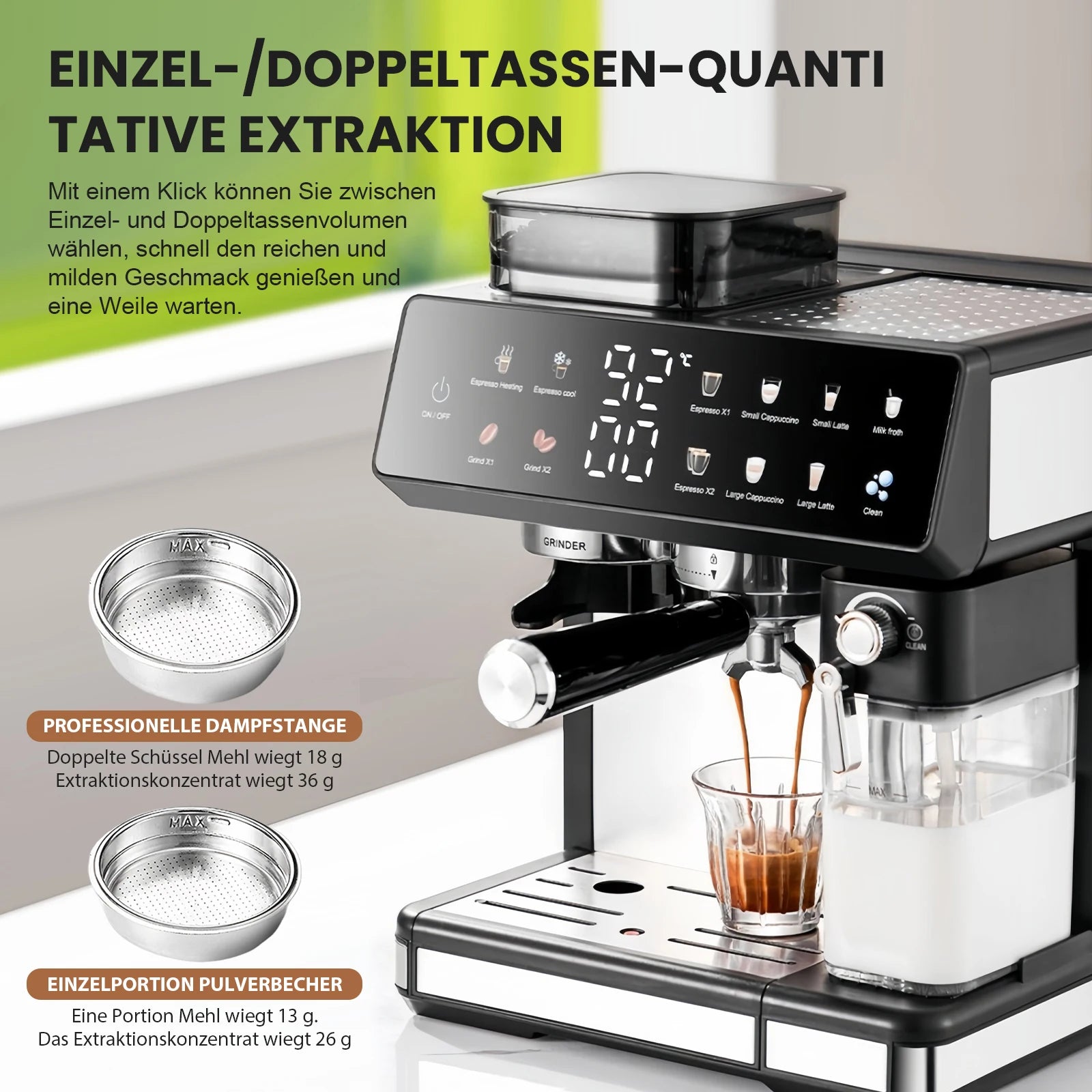 Makeup – 1350W Coffee Fully Automatic | KIMLUD