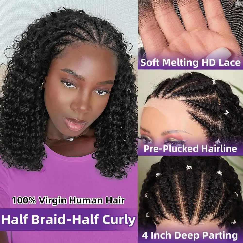 Full Lace Wig – Knotless Deep Curly – Brazilian Remy Hair | KIMLUD