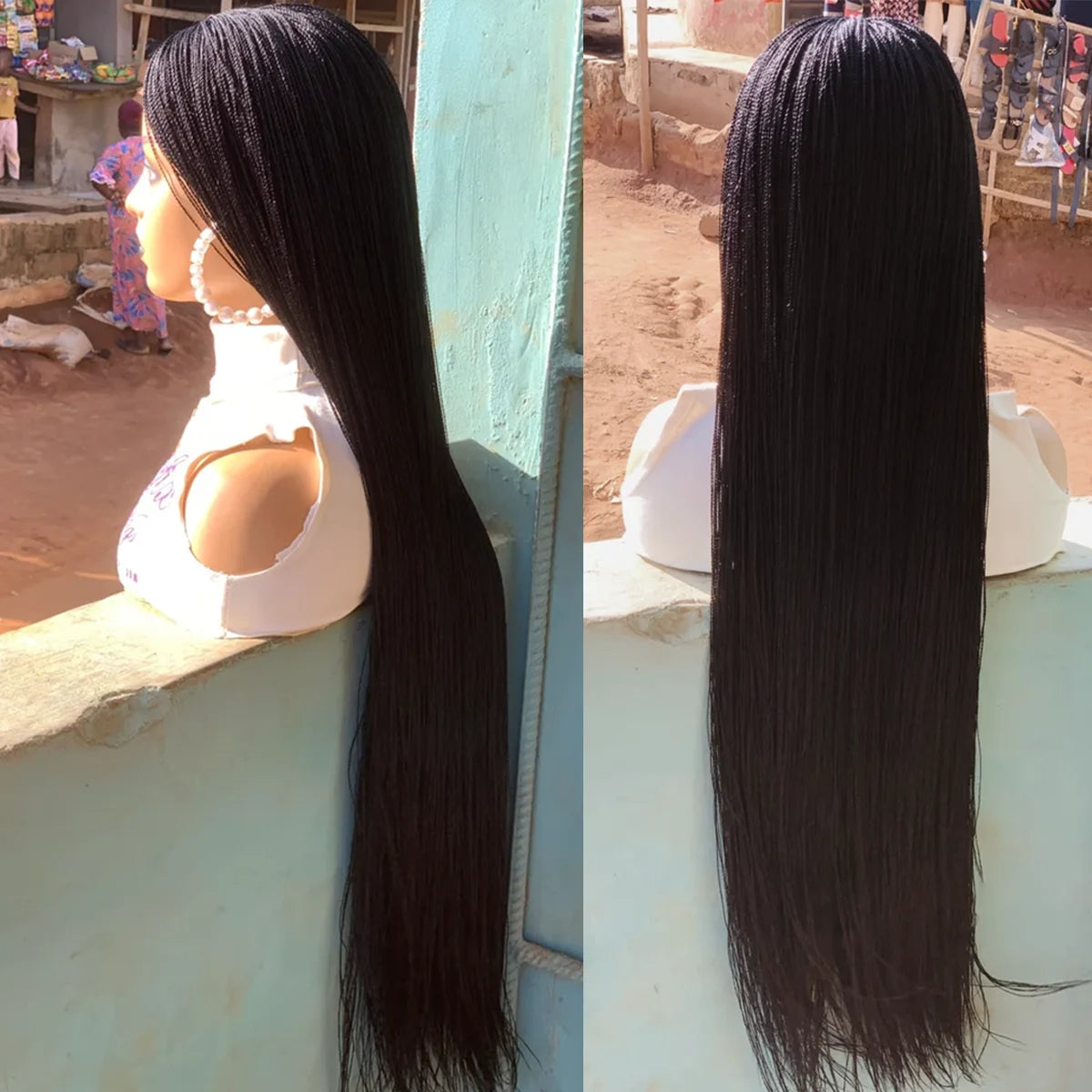 Afro Twist Braided Wig – Glueless Senegalese Twist – Kanekalon | KIMLUD
