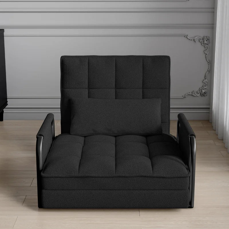 1-site Chauffeuse, 1-site Armchair with 5-position adjustable back, floor Chair with side Storage