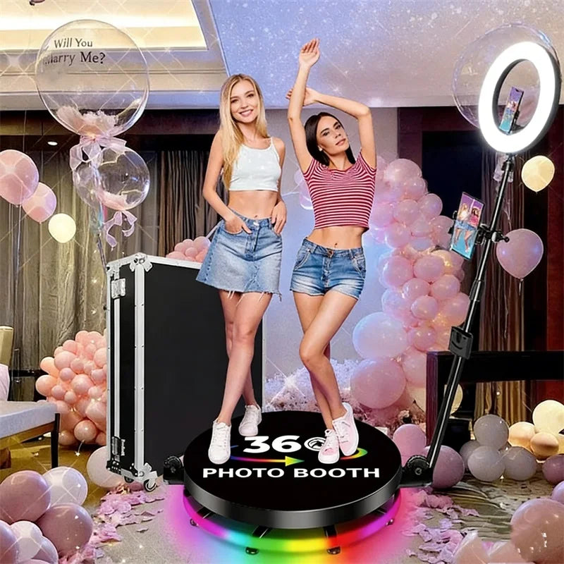360 degree photo booth 360 degree photo booth machine with flight case packaging suitable for wedding reception party events