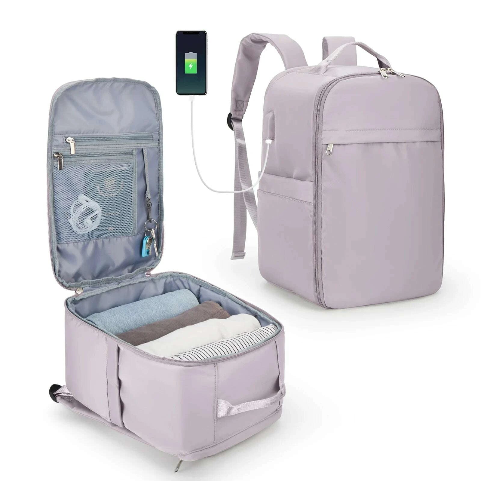 KIMLUD, Ryanair Backpack 40x20x25 Cabin Bag, Hand Luggage Travel Backpack for Easyjet Cabin Bag 45x36x20, Laptop Backpack for Women/Men, KIMLUD Womens Clothes