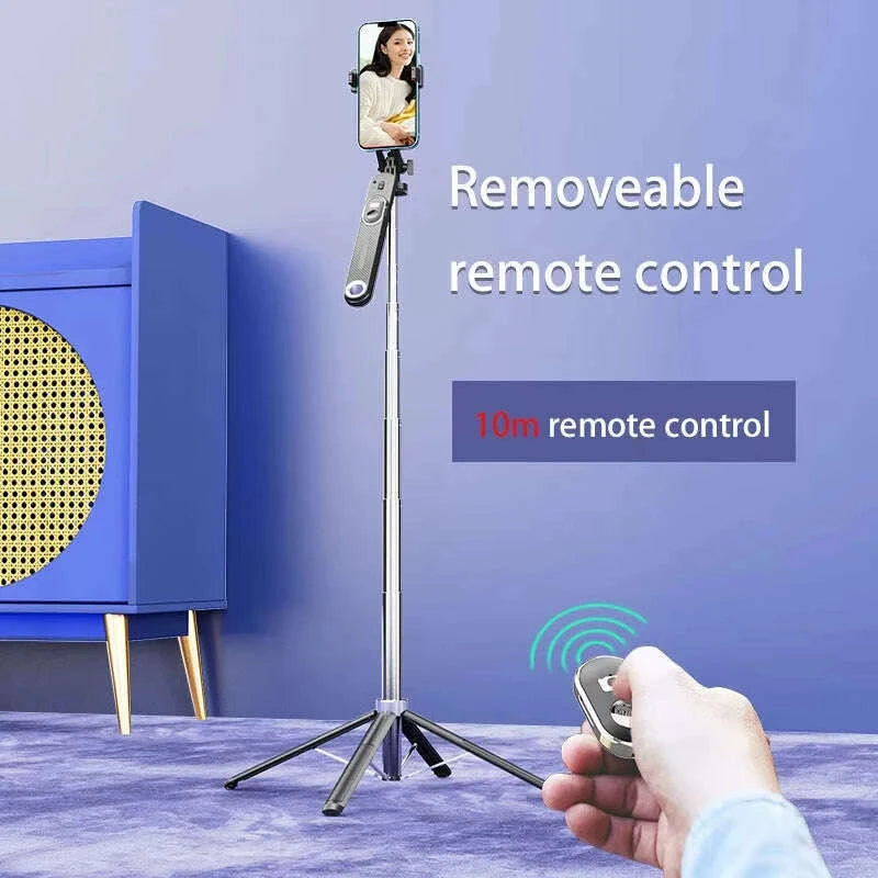 professional-18m-lightweight-selfie-stick-with-quadpod-stand-wireless-remote-360°-swivel-universal-for-heavy-duty-cell-phoneskimludkimlud-35566719