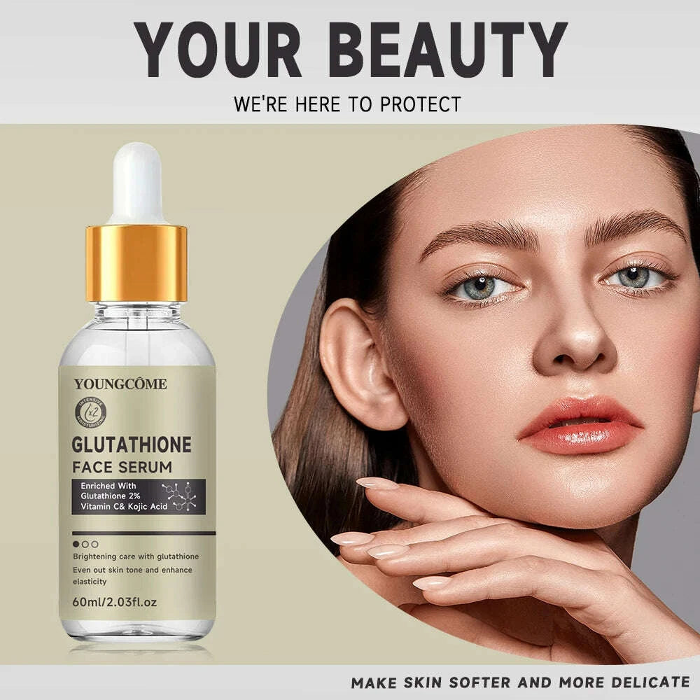 KIMLUD, Glutathione Serum for Face for Brightening Skin,Dark Spot Corrector Sensitive Skin Cell Regenerating Lifting Skincare 40ml/60ml, KIMLUD Womens Clothes