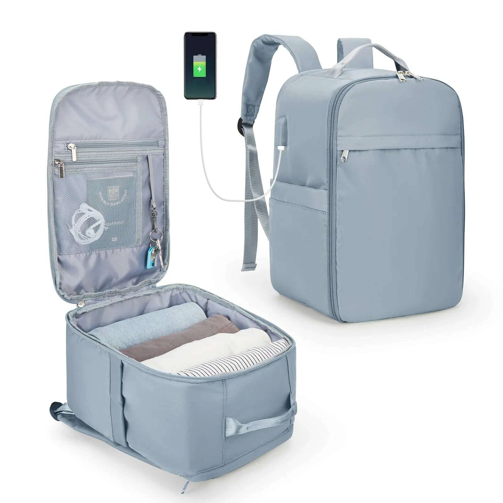KIMLUD, Ryanair Backpack 40x20x25 Cabin Bag, Hand Luggage Travel Backpack for Easyjet Cabin Bag 45x36x20, Laptop Backpack for Women/Men, KIMLUD Womens Clothes