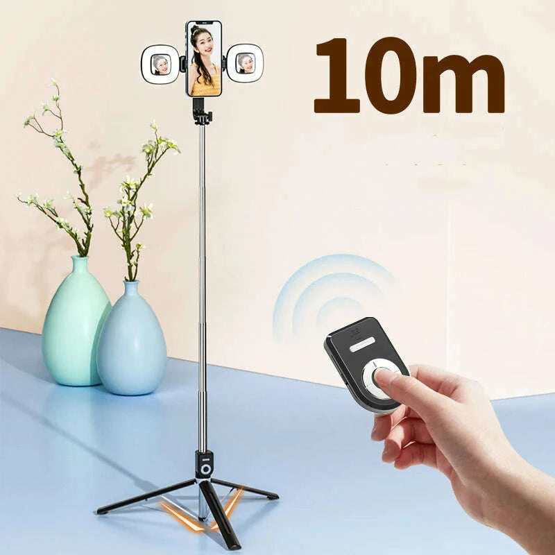 17m-extended-version-bluetooth-selfie-stick-double-fill-light-tripod-with-remote-shutter-for-android-ios-cell-phonekimludkimlud-35567067