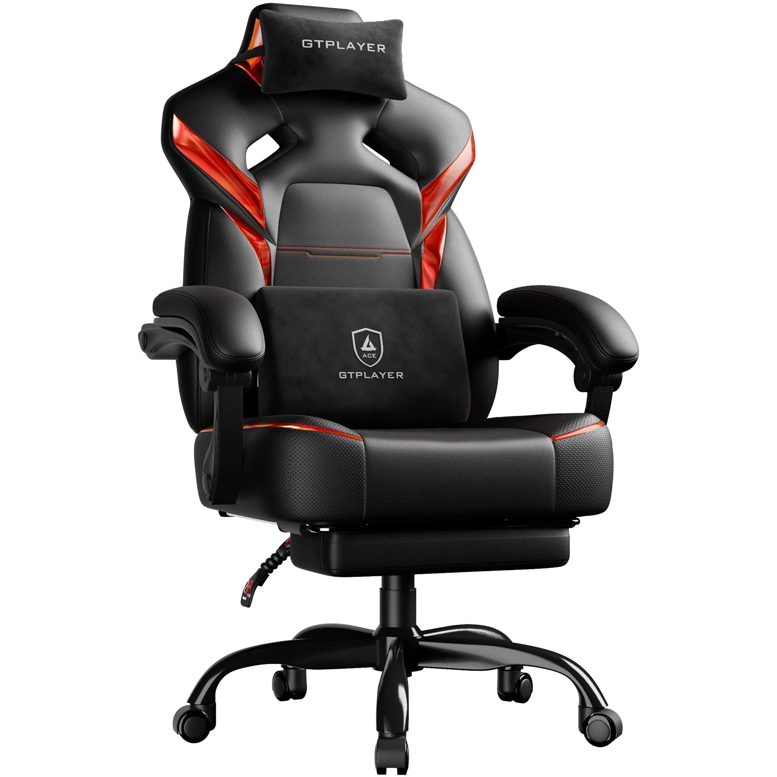 Gaming Chair – Height Adjustable Ergonomic – Synthetic Leather | KIMLUD