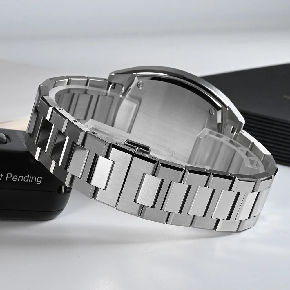 San Martin Men Watch Original Design Square GMT 39.5mm Luxury Automatic Mechanical Watches Sapphire Waterproof Wristwatch SN0026