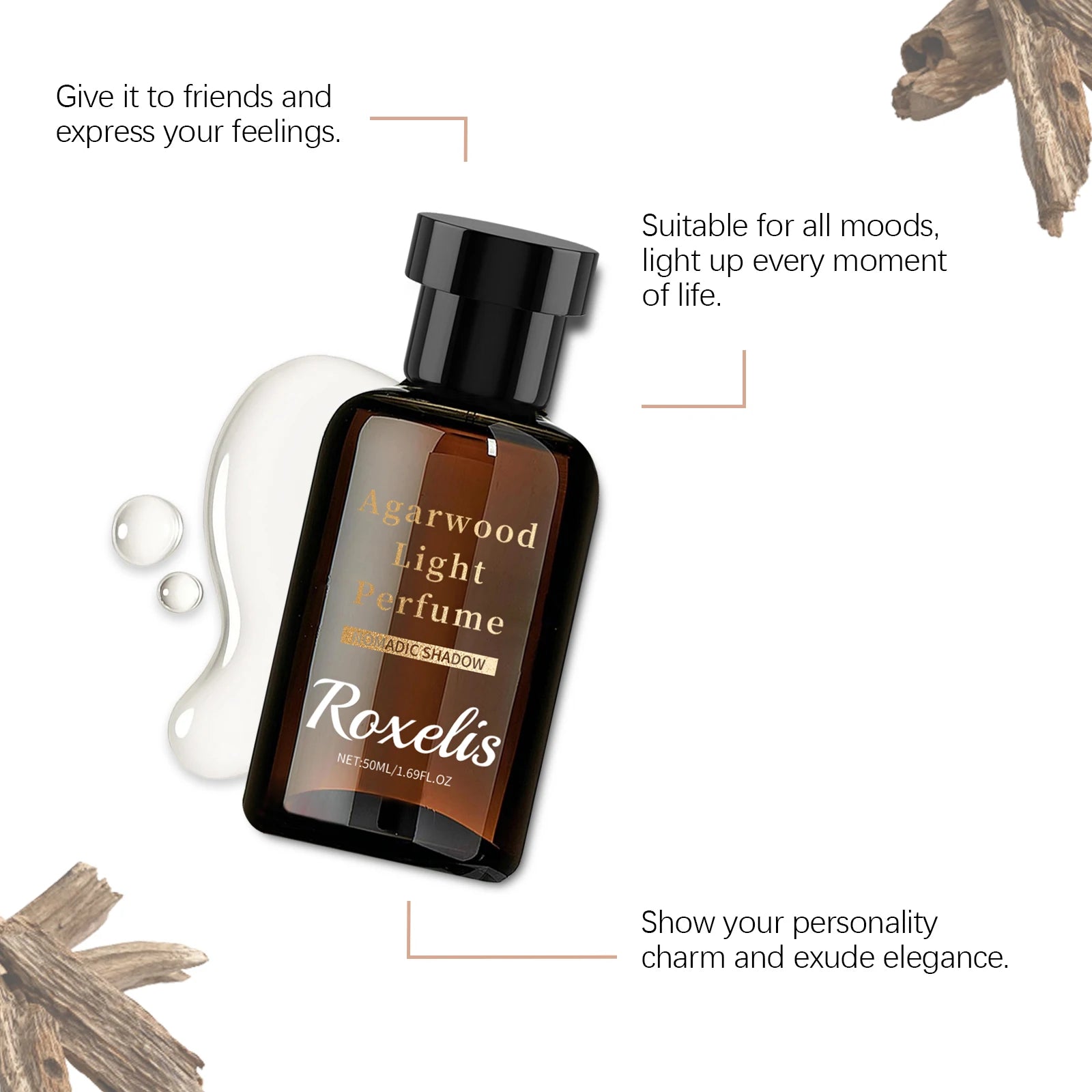 Agarwood Velvet Luxe Light Perfume — Amber | KIMLUD