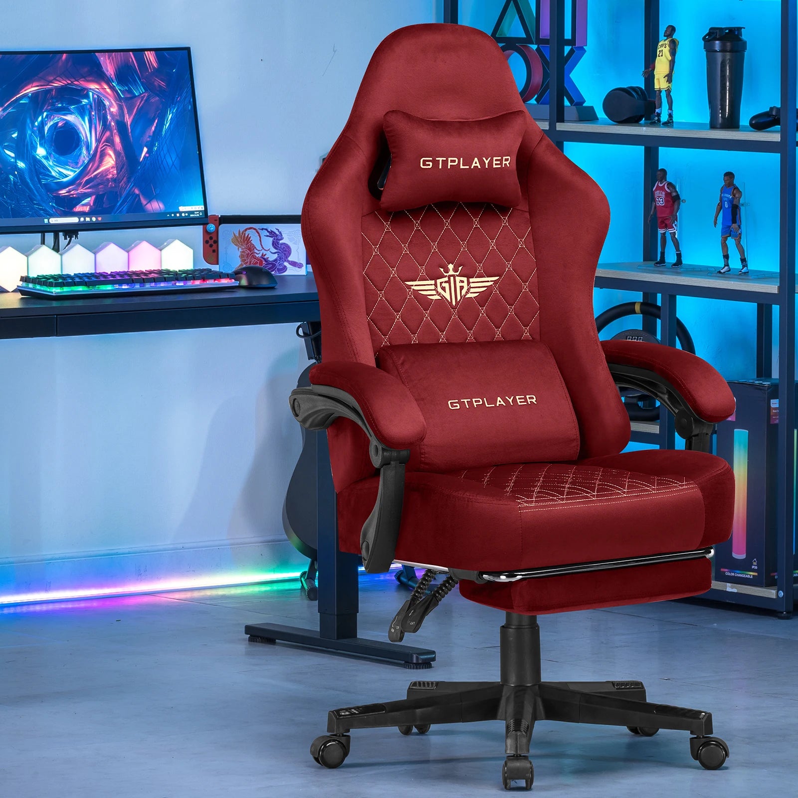 Gaming Chair – Ergonomic – Fabric | KIMLUD