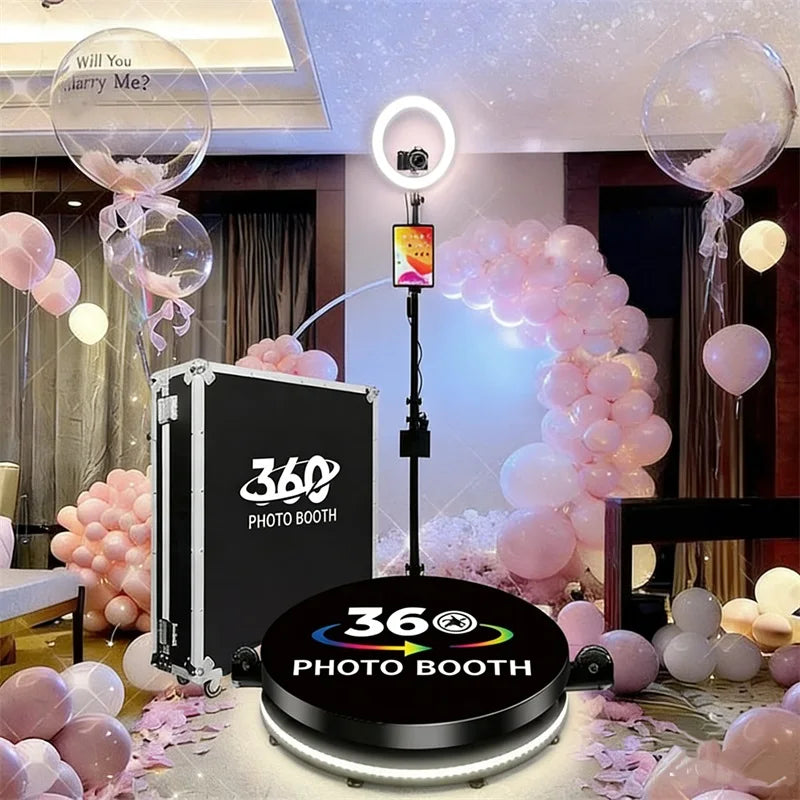 360 degree photo booth 360 degree photo booth machine with flight case packaging suitable for wedding reception party events