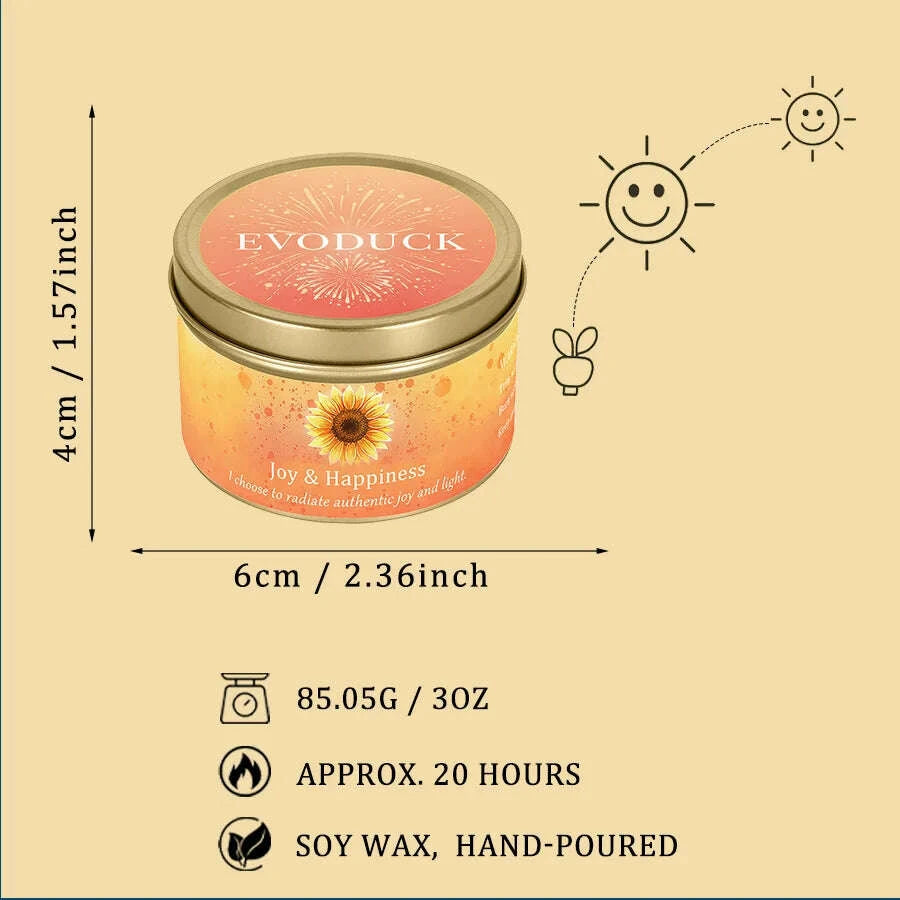 KIMLUD, Scented Candles 3oz Law of Attraction Joy Happiness Manifestation Energy Boosting Christmas Home Decoration Candle Holders Gift, KIMLUD Womens Clothes