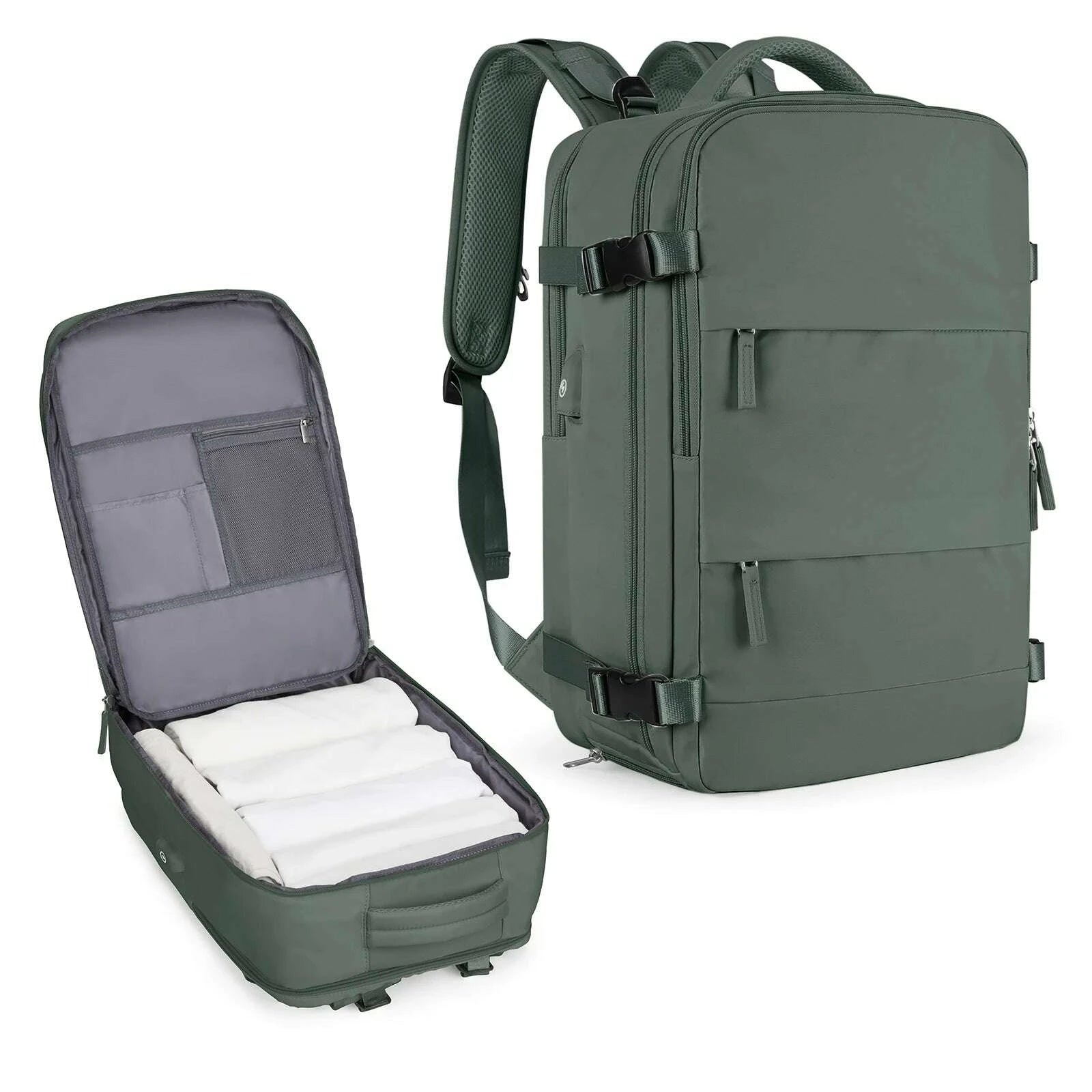 KIMLUD, Large Travel Backpack for Men,Airline Flight Approved Waterproof Laptop Backpack,Anti Theft Carry on Backpack, Hiking Backpack, KIMLUD Womens Clothes