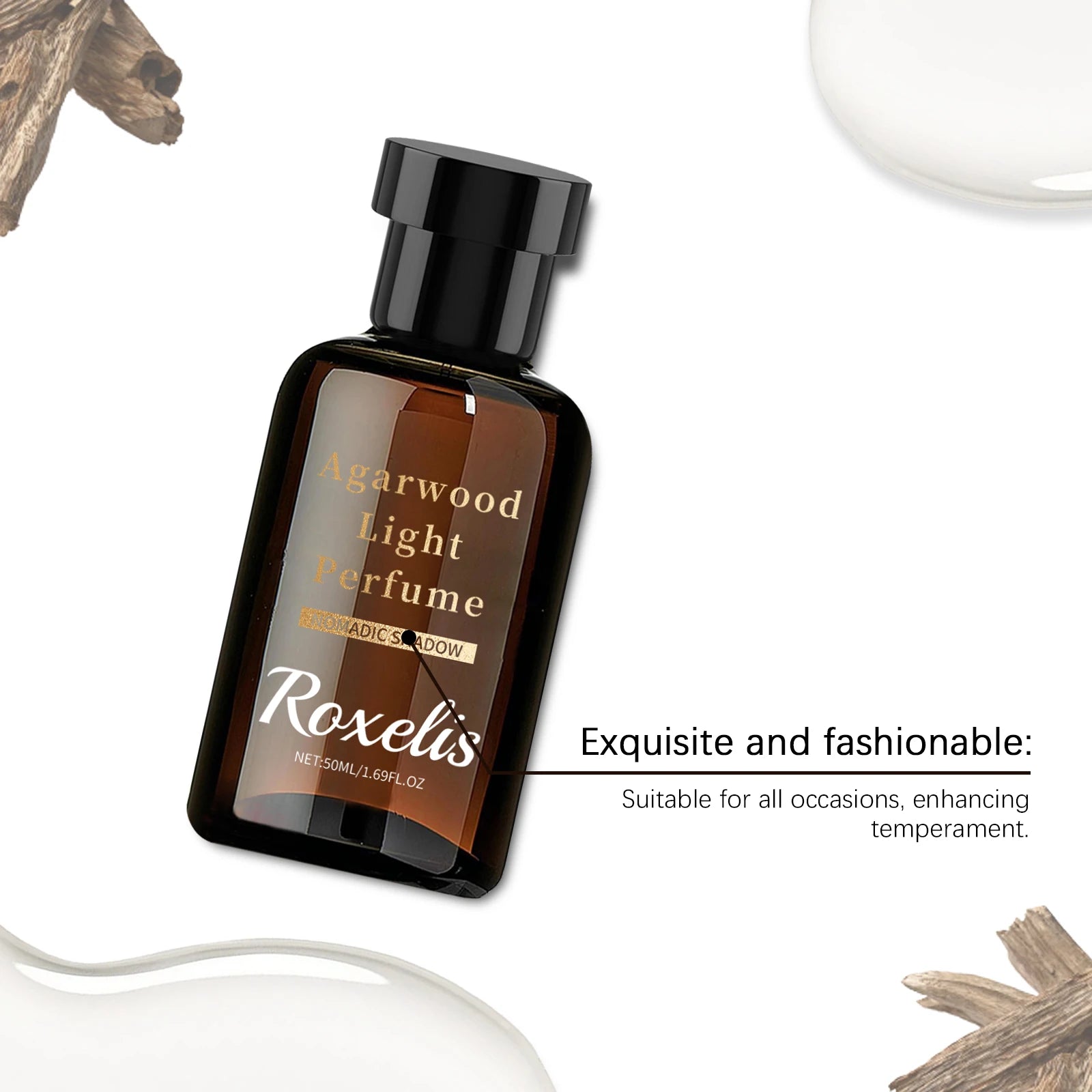 Agarwood Velvet Luxe Light Perfume — Amber | KIMLUD