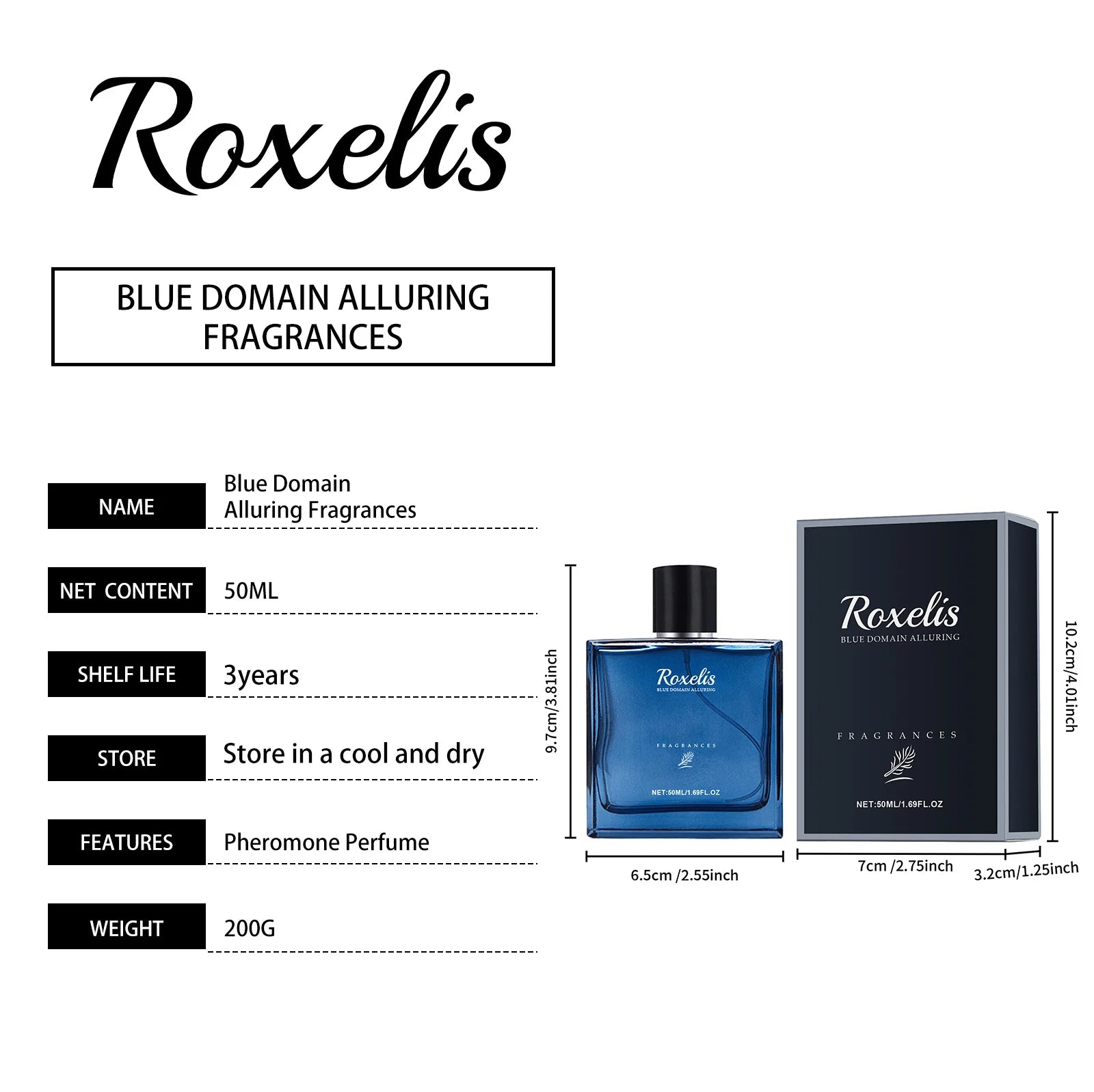 Citrus EDP Cologne Spray For Men Premium — Blue | KIMLUD