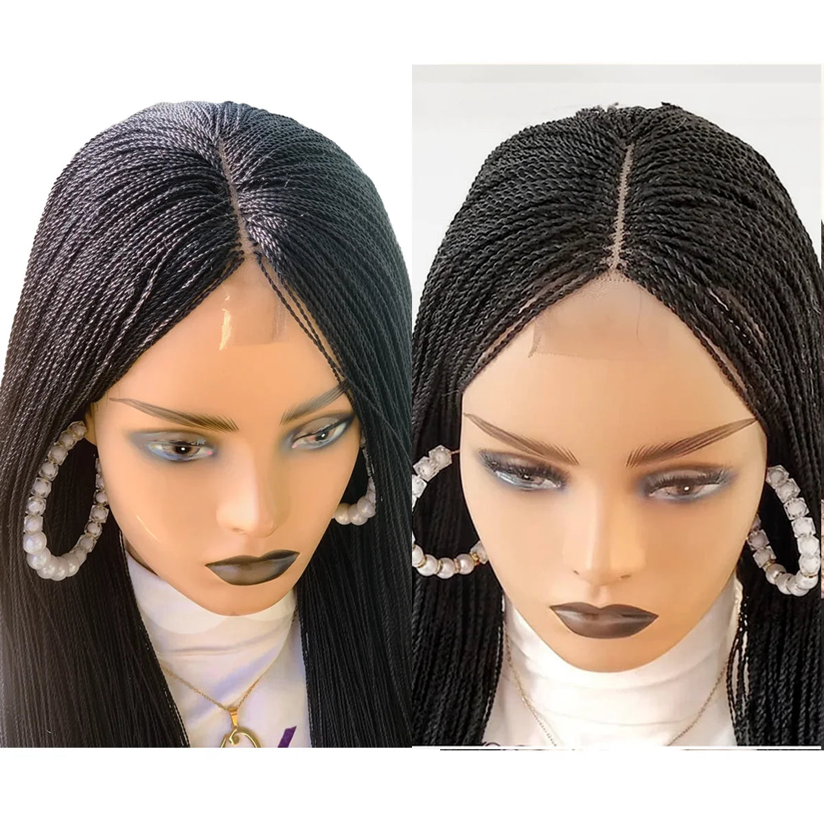 Afro Twist Braided Wig – Glueless Senegalese Twist – Kanekalon | KIMLUD