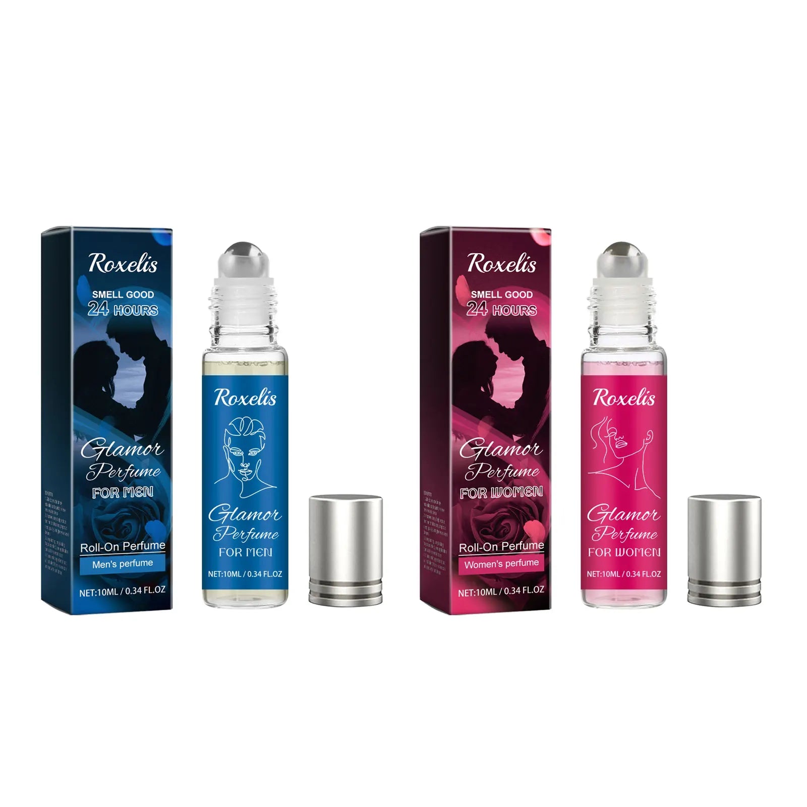 Crystal Glass Perfume Roller Ball — Clear | KIMLUD