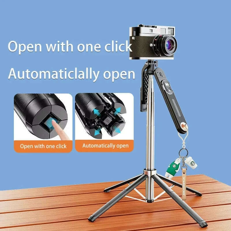 professional-18m-lightweight-selfie-stick-with-quadpod-stand-wireless-remote-360°-swivel-universal-for-heavy-duty-cell-phoneskimludkimlud-35566720