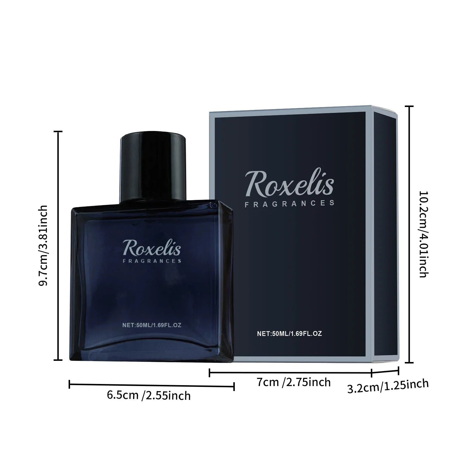 Crystal Glass Glamour Perfume Spray For Men — Clear | KIMLUD
