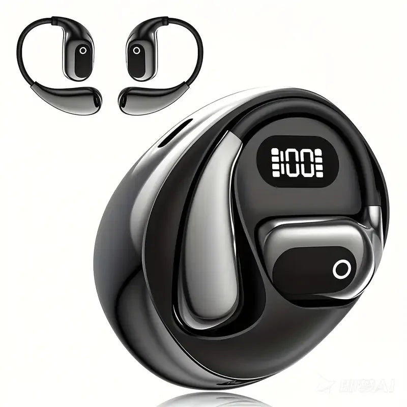 2025 new AI real-time translation headset, LED power display, 144 language translation headset, Type-C charging port