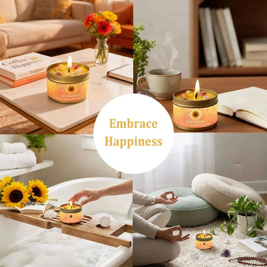 KIMLUD, Scented Candles 3oz Law of Attraction Joy Happiness Manifestation Energy Boosting Christmas Home Decoration Candle Holders Gift, KIMLUD Womens Clothes