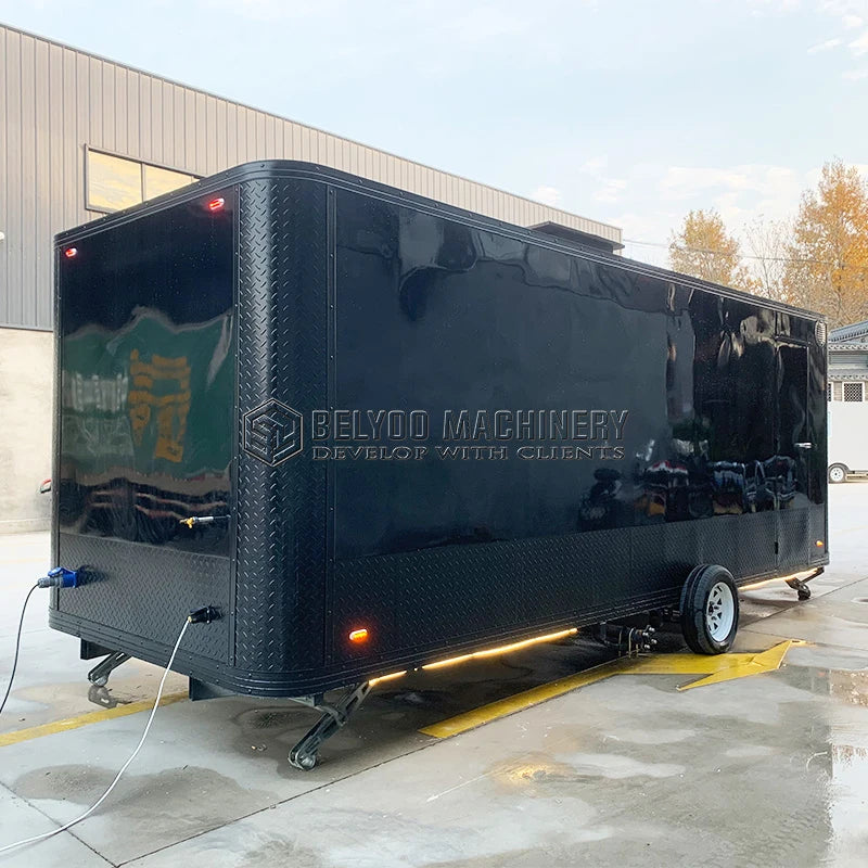 Luxury Multifunction Concession Food Trailer Coffee Vending Truck Big Mobile Food Truck Food Trailer for Street Fast Food