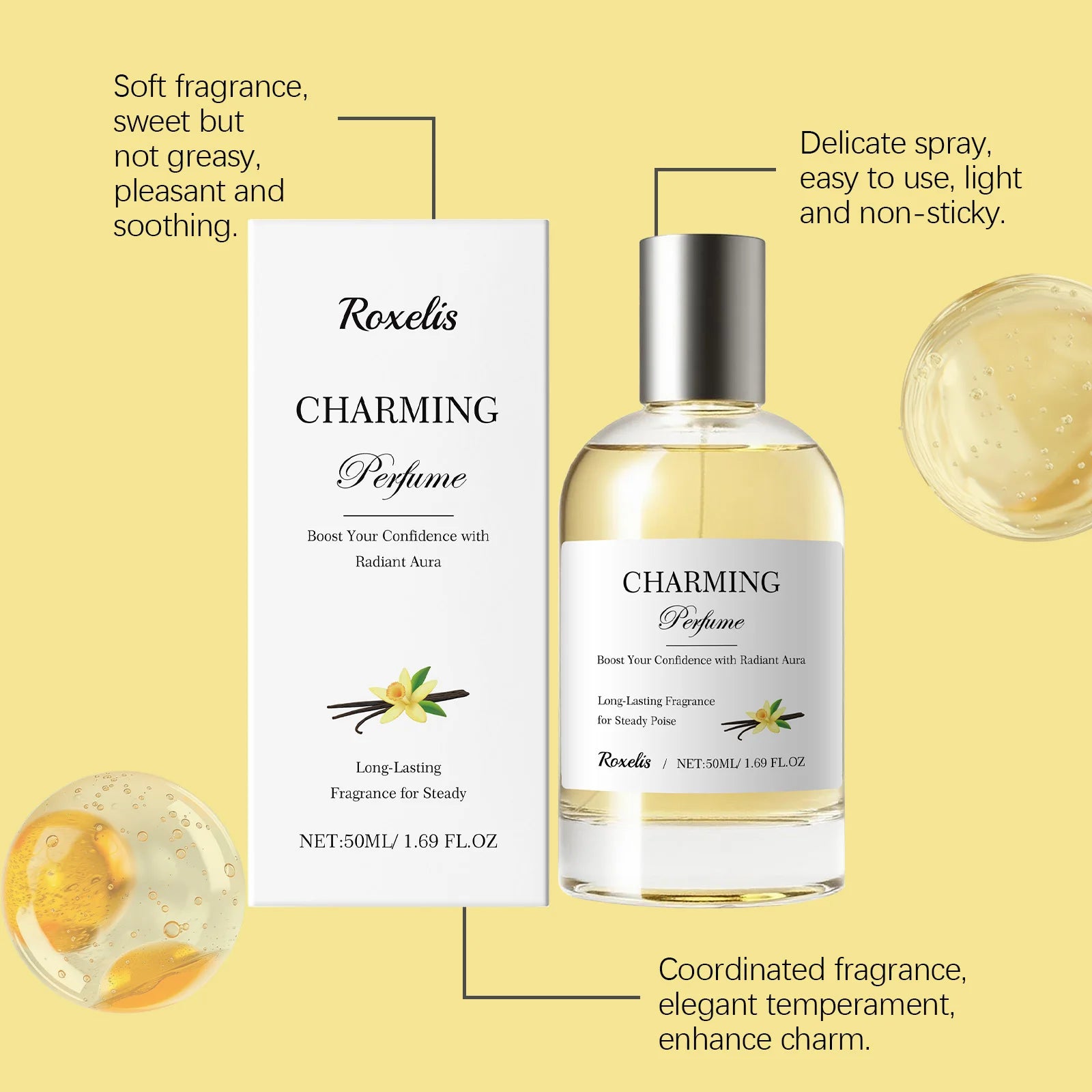 Amber Vanilla Floral Perfume Scent — Amber | KIMLUD