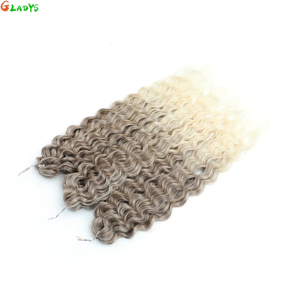 Crochet Braids Synthetic Hair High Temperature — Ombre Brown | KIMLUD