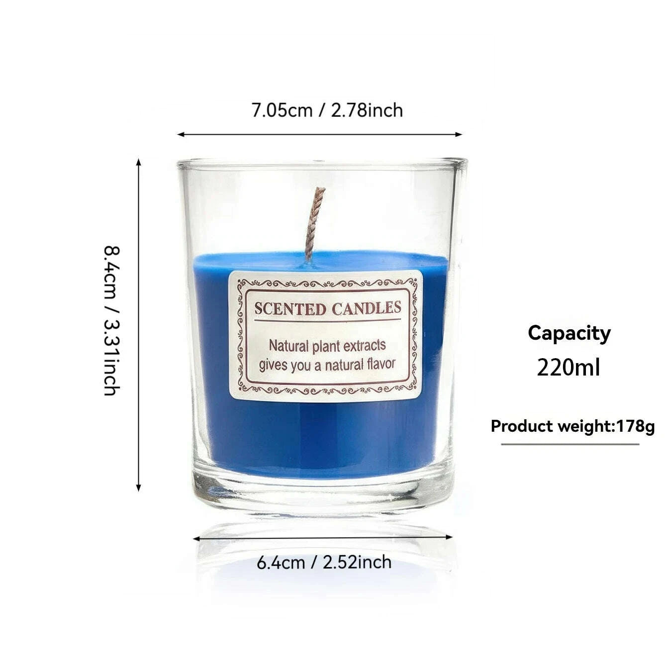 KIMLUD, Scented Glass Jar Candle Handmade Soy Wax – Smokeless Aromatherapy Candle for Home Decor, Relaxation, Spa, or Party Gift Set, KIMLUD Womens Clothes