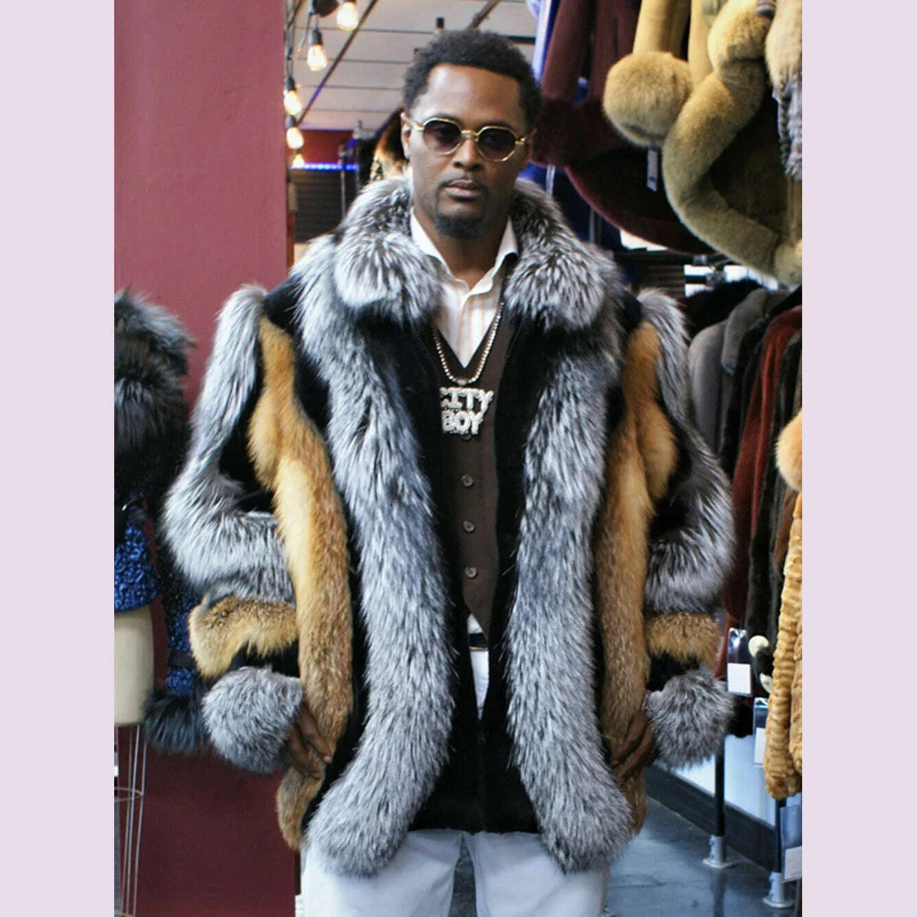 KIMLUD, Real Fox Fur Jacket Women Luxury Genuine Silver Fox Short Coat Full Sleeves Winter Natural Plush Red Fox Fur Coat Female, KIMLUD Womens ClothesKIMLUD, Real Fox Fur Jacket Women Luxury Genuine Silver Fox Short Coat Full Sleeves Winter Natural Plush Red Fox Fur Coat Female, men 75cm long / S, KIMLUD APPAREL - Womens Clothes