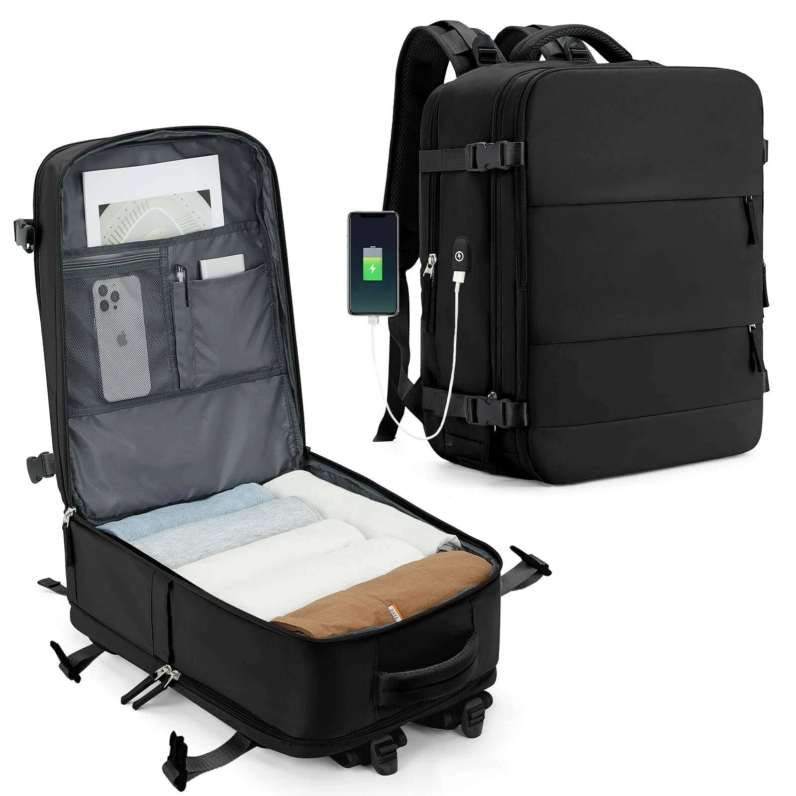 KIMLUD, Backpack 40x20x25 Ryanair, Travel Backpack for Women Men, Personal Item Carry on Backpack, Business Weekender Laptop Backpack, KIMLUD Womens Clothes