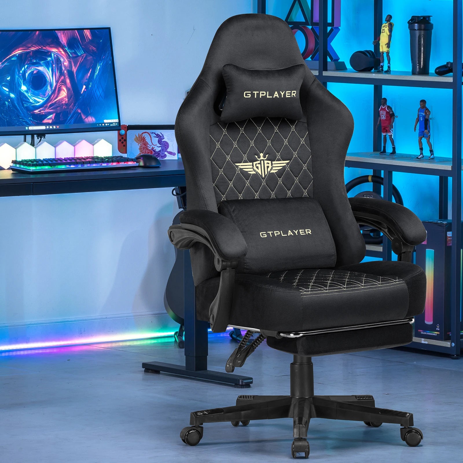 Gaming Chair – Ergonomic – Fabric | KIMLUD