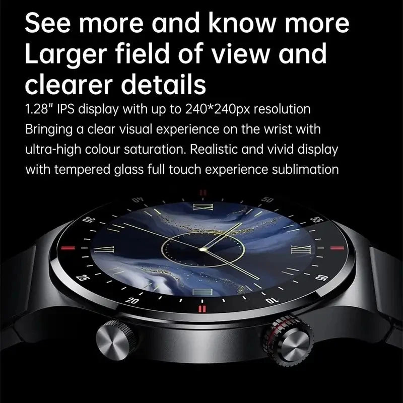 Qw33 BW0382 Round Fashion Smartwatches Montre Intelligente Hombre Sport Fitness Tracker Mens Style Full Touch Screen Smart Watch