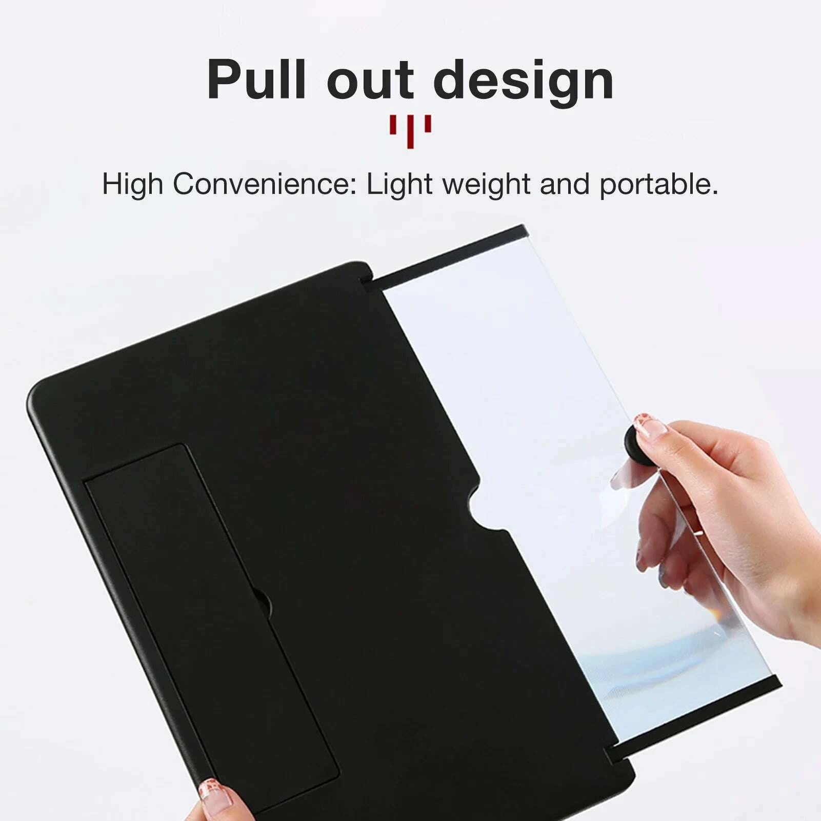 KIMLUD, L16 16 inch Mobile Phone Screen Magnifier 3D Enlarger Magnifying Amplifier Bracket Universal Foldable Desk Phone Holder Stand, KIMLUD Womens Clothes