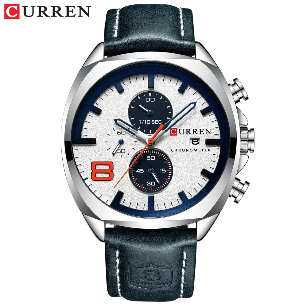 New Men Watches Top Brand Luxury CURREN Military Quartz Watch Men's Sport Wristwatch Relogio Masculino Waterproof
