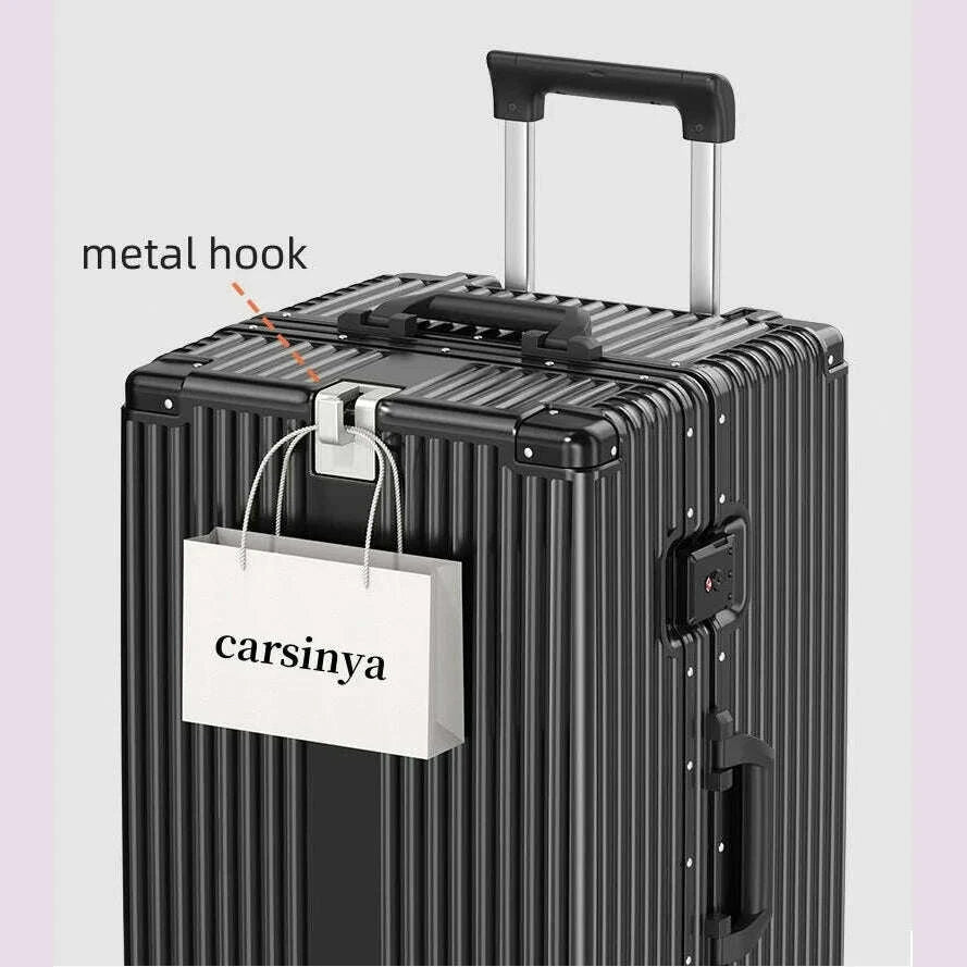 super-large-carry-on-luggage-aluminum-frame-rolling-suitcase-pc-hard-sided-luggage-with-spinner-wheels-for-travelkimlud-womens-fashion-34623986