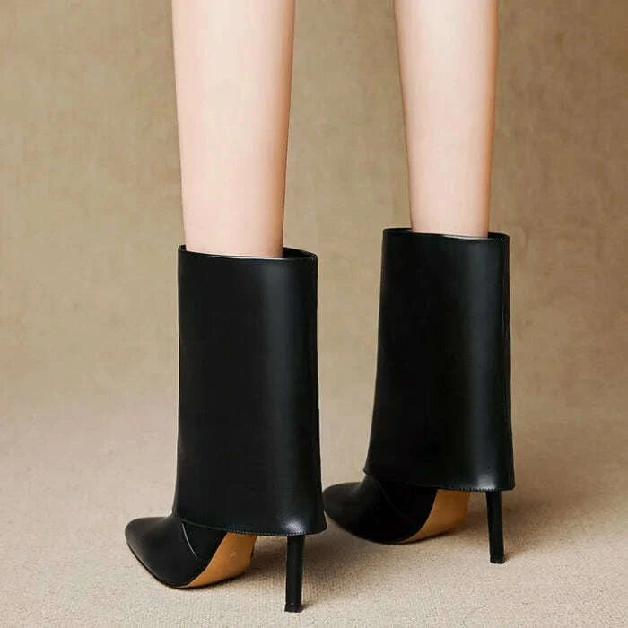 solid-folding-design-pointed-toe-booties-for-women-thin-high-heel-slip-on-short-shoes-fashion-western-plus-size-43-ankle-bootskimlud-womens-fashion-34622961