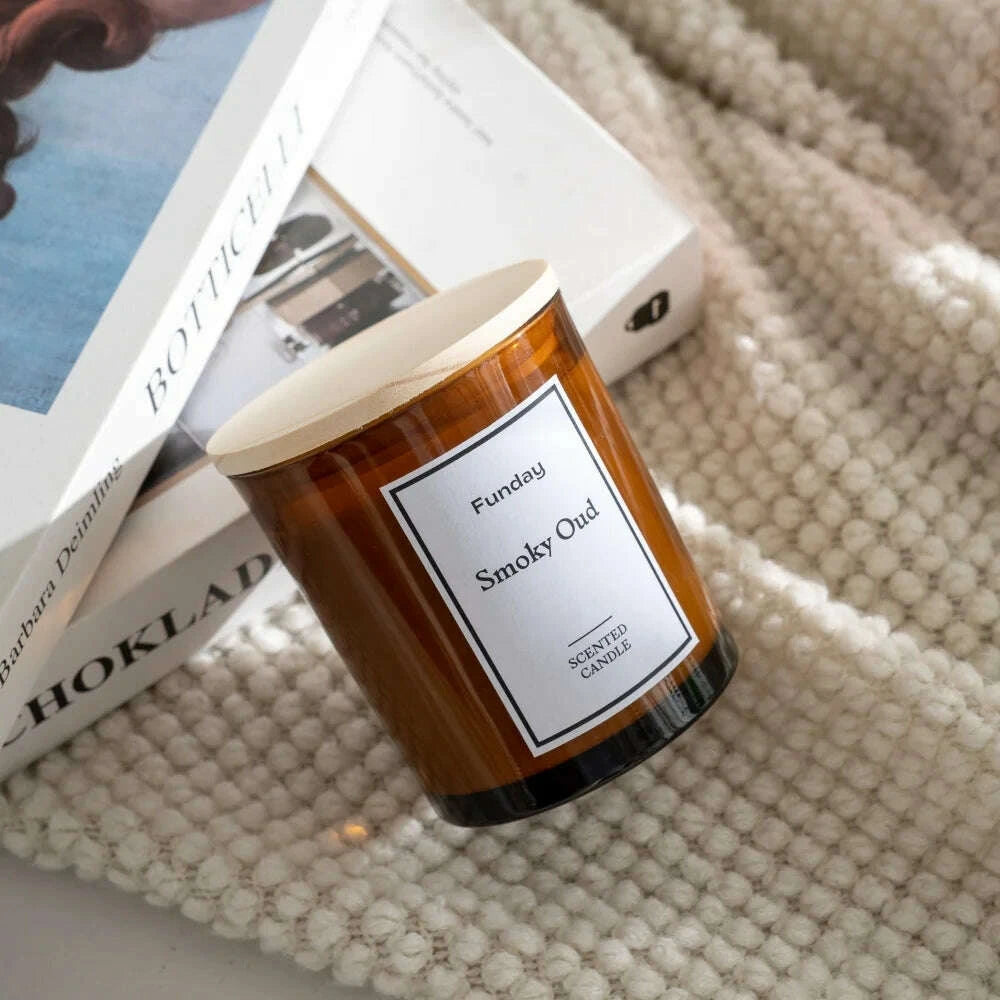 KIMLUD, Eco-Friendly Natural Soy Wax Luxury Pillar Candles Lavender Vanilla Fragrance Aromatherapy Home Decor Holiday Bars Diwali, KIMLUD Womens Clothes