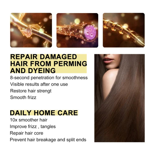 Keratin-Infused Hair Care Cream For Dry Irritated Lengths — Golden | KIMLUD