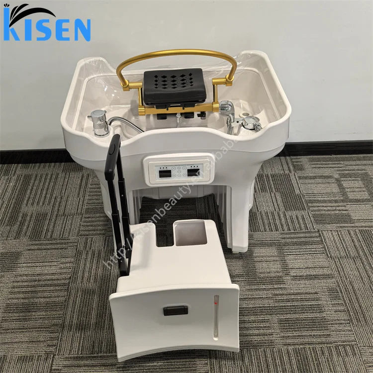 KISEN Hair Salon Furniture Portable Head Spa Equipment Portable Head Basin Beauty Salon Dedicated Hair Spa Portable Head Basin