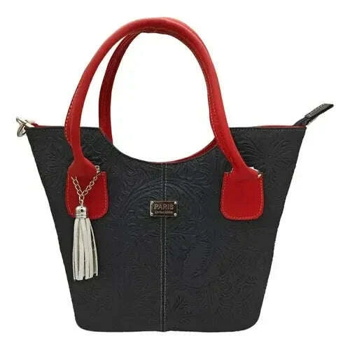 KIMLUD, Fana Wendy Multicolor Cowhide Tote Handbag Stylish Chiseled Animal Print Diamond Chain Decor Single Strap PU Lining for Parties, KIMLUD Womens Clothes