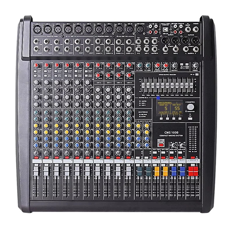 Digital DJ Console CMS1000-3 Dual 99 DSP Studio-Grade Audio Mixer For Clubs — Grey | KIMLUD