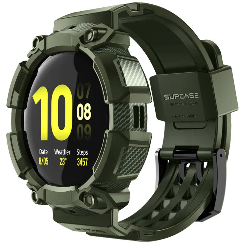 SUPCASE UB Pro Case For Samsung Galaxy Watch Active 2 (44mm) Rugged Protective Cover with Strap Bands For Galaxy Watch Active 2