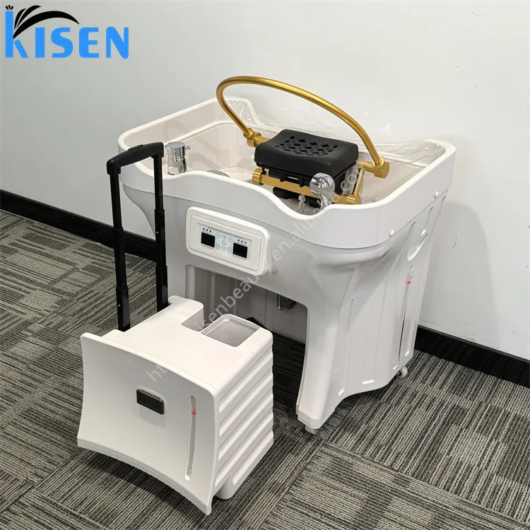 KISEN Hair Salon Furniture Portable Head Spa Equipment Portable Head Basin Beauty Salon Dedicated Hair Spa Portable Head Basin
