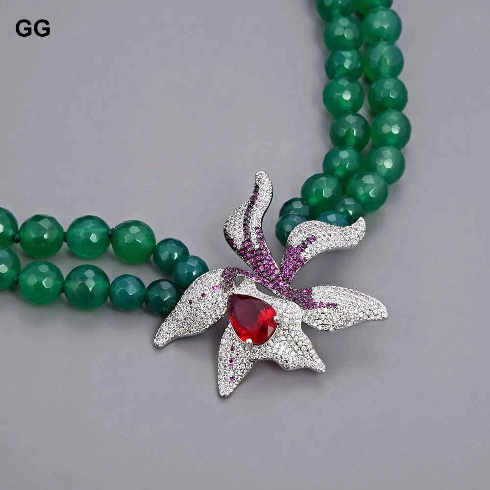 guaiguai-jewelry-18-19-2-rows-green-round-agates-necklace-red-crystal-cz-flower-pendant-for-women-kimlud-kimlud-33912917