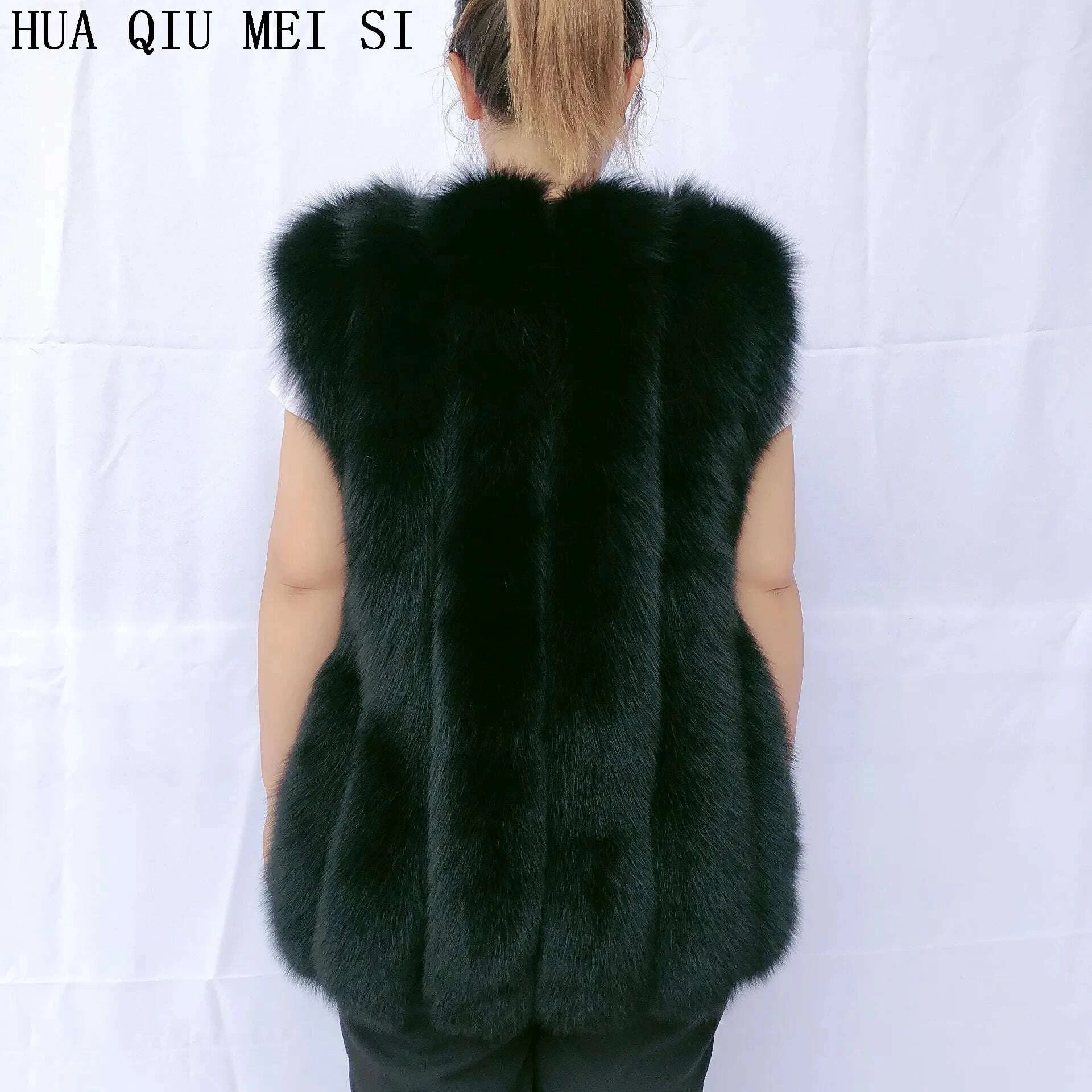 KIMLUD, Women's clothing fur coat red fox coat vertical stripe silver fox red fox fur coat fox fur coat women's natural fur coat coat, KIMLUD Womens Clothes